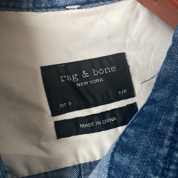 Rag & Bone Denim button shirt - Picture 3 of 4
